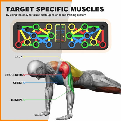 Fit beast Push Up Bars Fitness Equipment 9 In 1 Pushup Board