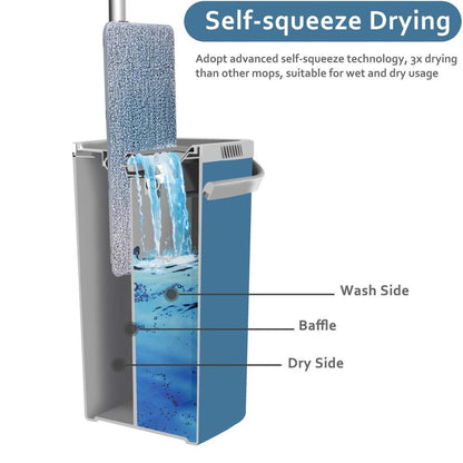 Scratch Cleaning Mop (Flat Bucket mop)